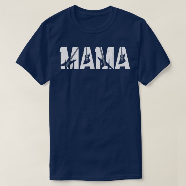 Camiseta Guitarist Mommy Funny Mama Music Guitar Mothers Da (Diseño del anverso)