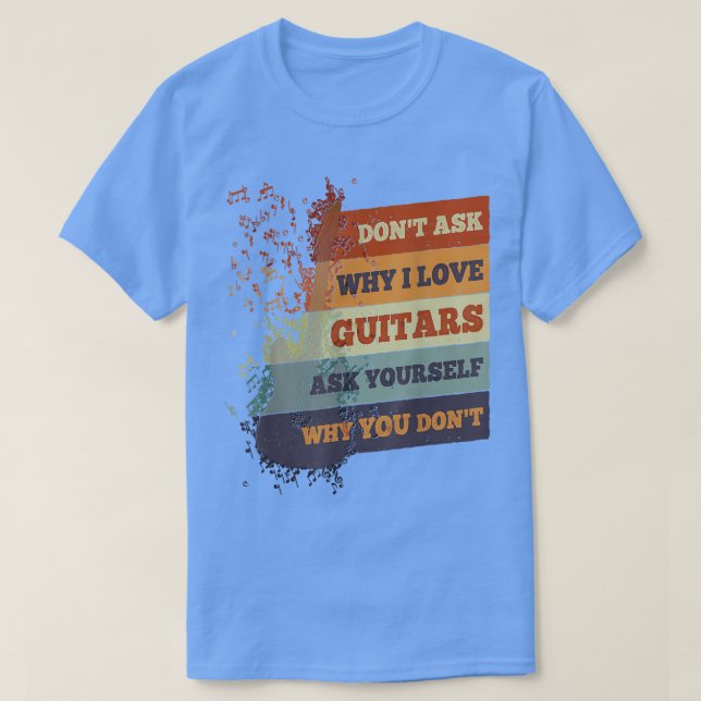 Camiseta Guitarist Retro Grunge Vintage Distress Guitar Lov (Diseño del anverso)