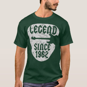 Camiseta Guitarista de 60 años nacido en 1962 60º cumpleaño