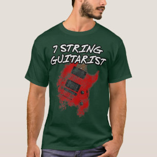 Camiseta Guitarista De 7 Cadenas, Guitarra De Rango Etendid