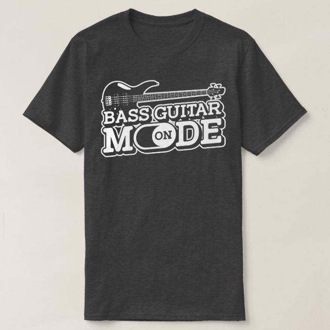 Camiseta Guitarista De Bass Guitarist En Modo De Guitarra E (Diseño del anverso)