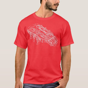 Camiseta Guitarista de dibujo de guitarra masculina828