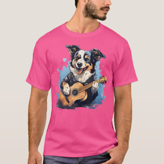Camiseta Guitarista De Guitarra Acústica Jugando Gui Acústi