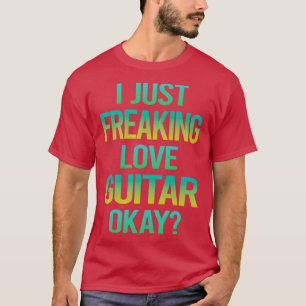Camiseta Guitarista de guitarra de amor impaciente