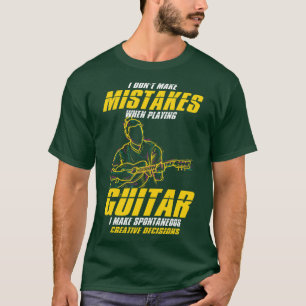 Camiseta Guitarista de guitarra de instrumentos musicales