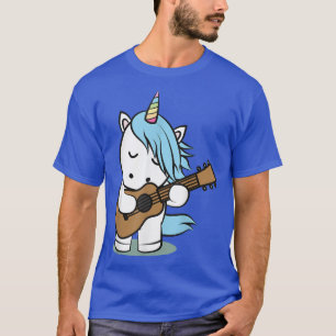 Camiseta Guitarista de guitarra de música hermosa Unicornio
