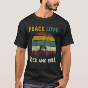 Camiseta Guitarista de guitarra del rock rock de amor de pa