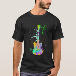 Camiseta Guitarista de guitarra eléctrica para pintar
