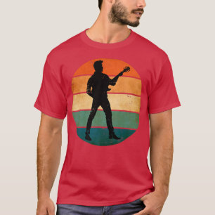Camiseta Guitarista de guitarra retro vintage1029