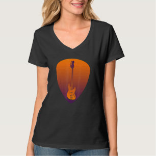 Camiseta Guitarista de instrumentos musicales Battend Bass