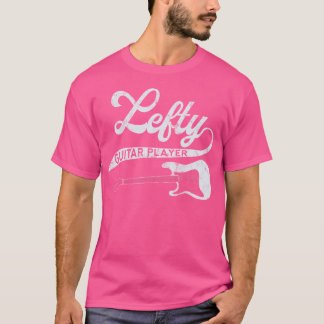 Camiseta Guitarista de izquierda Jugador de Guitarra Retro