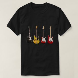 Camiseta Guitarista de la banda de la colección de guitarra