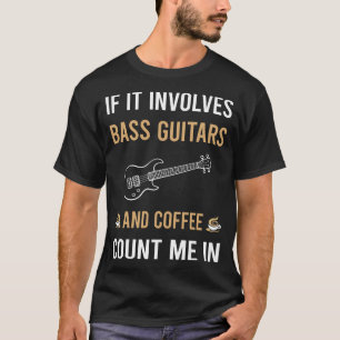 Camiseta Guitarista De La Guitarra Del Café Y El Bass