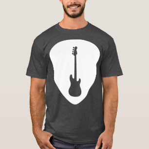 Camiseta Guitarista de la Púa de guitarra Blanca