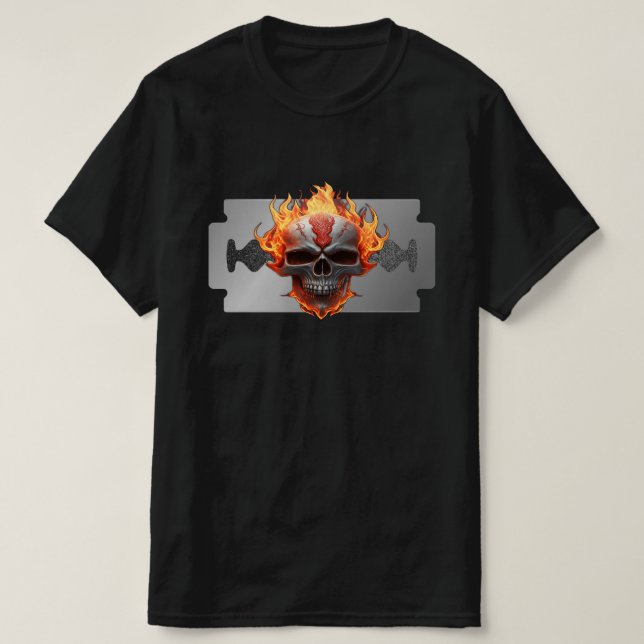Camiseta Guitarista de músicos de rock con cráneo (Diseño del anverso)