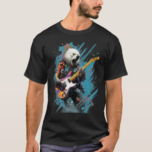Camiseta Guitarista de osos polares de guitarra rock