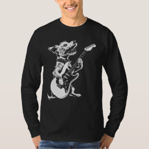 Camiseta Guitarista de perros - Jack Russell Dad Mom