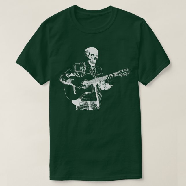 Camiseta Guitarista de rock de guitarra electrónica músico (Diseño del anverso)