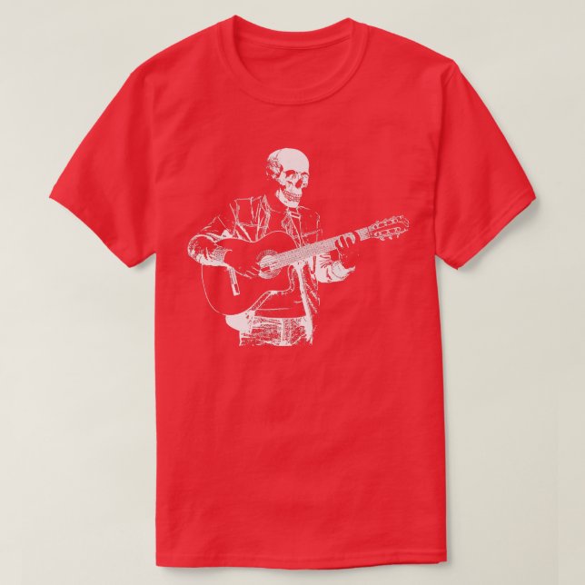 Camiseta Guitarista de rock de guitarra electrónica músico (Diseño del anverso)