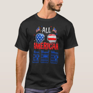 Camiseta Guitarista De Todo El Papá Estadounidense 4 De Jul