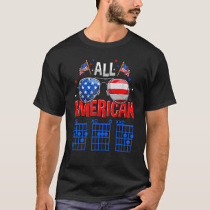 Camiseta Guitarista De Todo El Papá Estadounidense 4 De Jul
