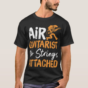 Camiseta Guitarista Del Aire Sin Cadenas Con Guitarra De Pa