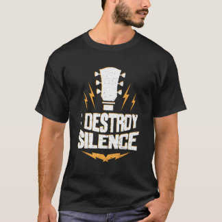 Camiseta Guitarista Destruyo La Guitarra Del Silencio