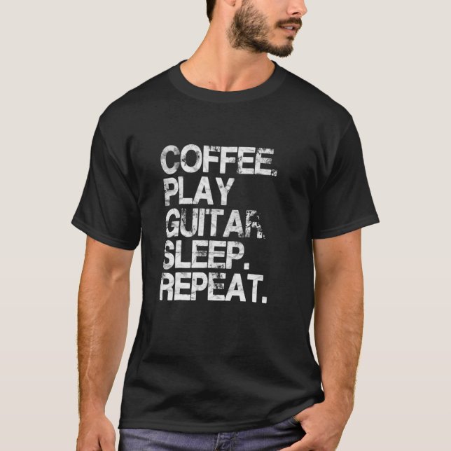 Camiseta Guitarista Eléctrico Guitarista Para Café S (Anverso)