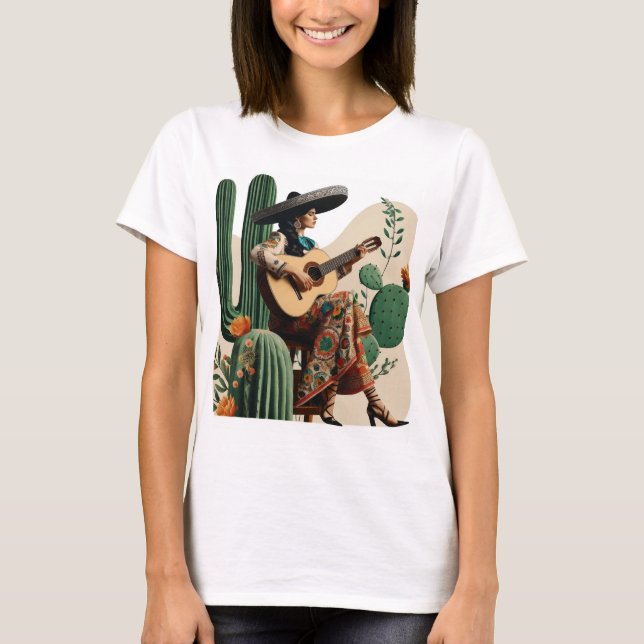 Camiseta Guitarista en acción" (Anverso)