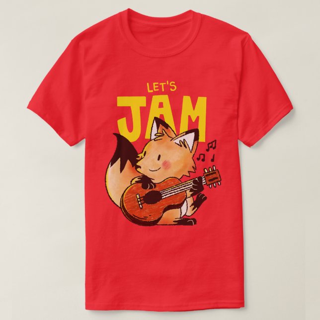 Camiseta Guitarista Fox (Diseño del anverso)