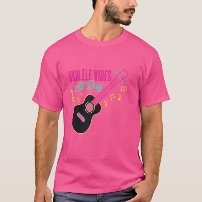 Camiseta Guitarista Guitar Ukelele (Anverso)