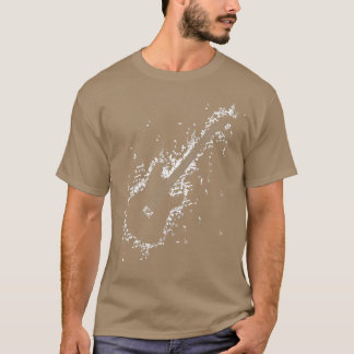 Camiseta Guitarista Guitariano Jugador Rock Música Notas3