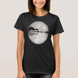 Camiseta Guitarista Guitarista de Guitarra Naturaleza Moon 