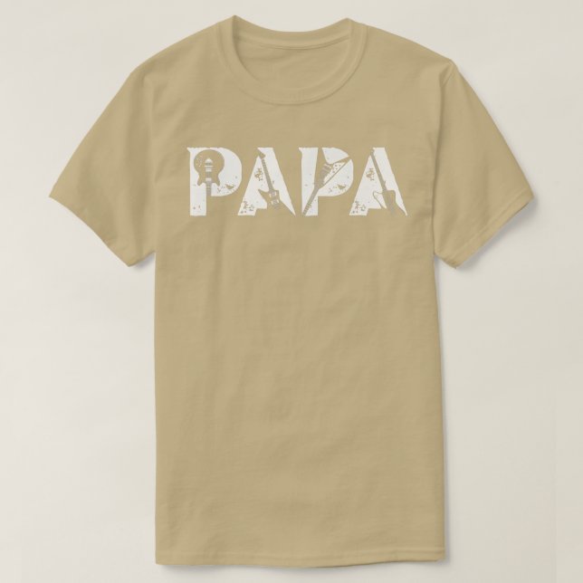 Camiseta Guitarista Guitarista Guitarra Papa Funny Music D  (Diseño del anverso)