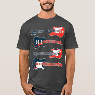 Camiseta Guitarista Guitarista Lover Instrumento Bass Eléct