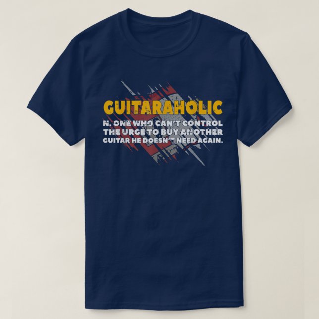Camiseta Guitarista Guitaroholístico (Diseño del anverso)