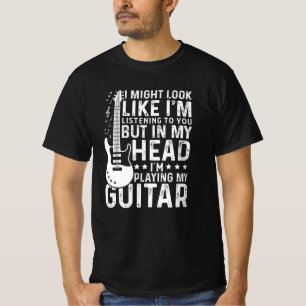 Camiseta Guitarista guitarrista Jugador Electric Funny Gift