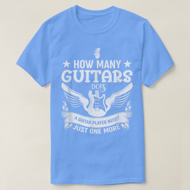 Camiseta Guitarista Guitars Guitars Guitars Jugador 1509 (Diseño del anverso)