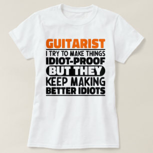 Camiseta Guitarista Intento Hacer Las Cosas Divertidas