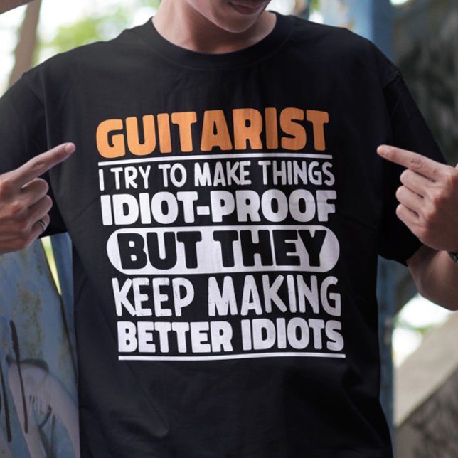Camiseta Guitarista Intento Hacer Las Cosas Divertidas (Subido por el creador)