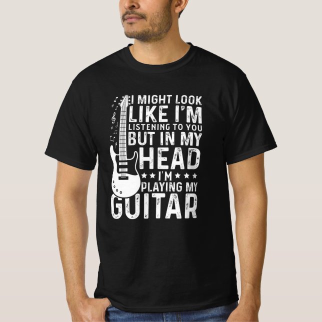 Camiseta Guitarista Jugador Electric Funny Gift (Anverso)