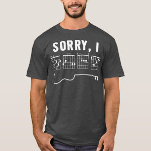 Camiseta Guitarista lamenta que DGAF sea un gracioso mensaj