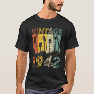 Camiseta Guitarista Retro Vintage 1942 1942 guitarra de cum