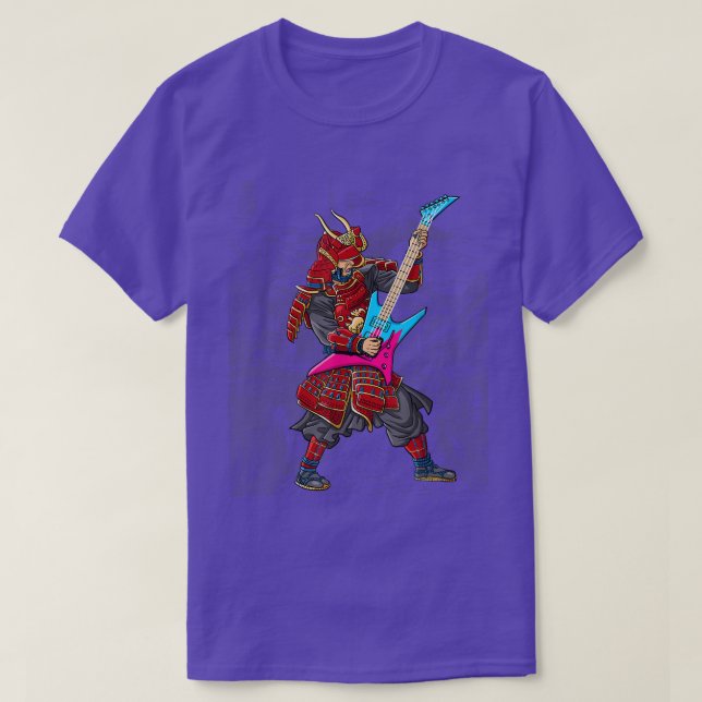 Camiseta Guitarista samurai (2) (Diseño del anverso)