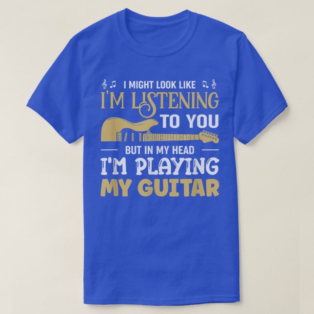 Camiseta Guitarista Tocando Guitars De Mi Guitarra 1514 (Diseño del anverso)