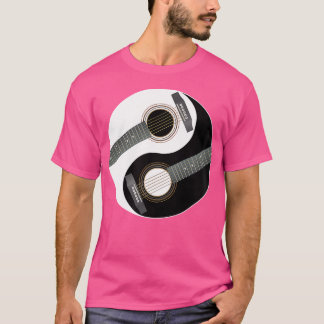 Camiseta Guitaristas de guitarra acústica Yin Yang Gif
