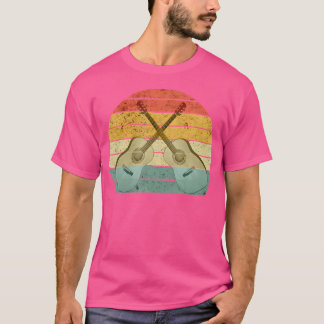Camiseta Guitaristas de guitarra retro: guitarra acústica l