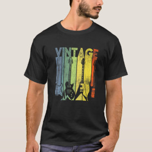 Camiseta Guitaristas Retro Hombres Retro Guitarra Retro