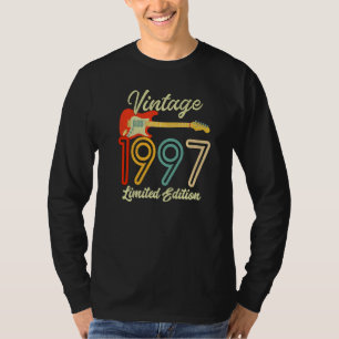 Camiseta Guitarra 25 años de edad Vintage 1997