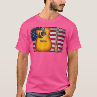 Camiseta Guitarra 4 de julio Regalo Bandera Americana para 